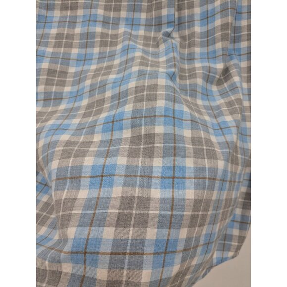 Peter Miller Button Down Shirt Men Size S Check Plaid Office Casual Effortless - Picture 7 of 10